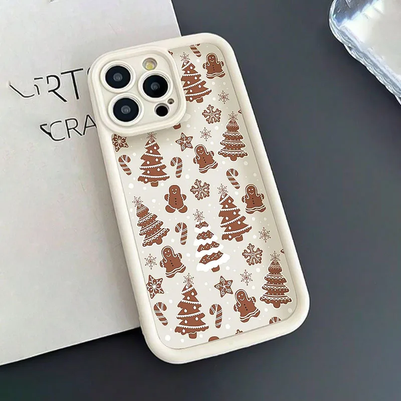 Festive Christmas Tree Graphic Soft Silicone Phone Case - TPU Back Cover