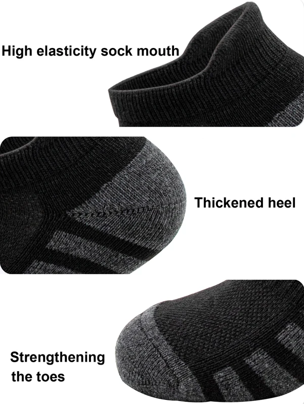 6 24Pairs Ankle Athletic Running Socks Cushioned