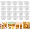 100pcs 50/100ml Disposable Plastic Takeaway Sauce Cup Condiment Container Food Packing Box Pigment Paint Box With Lids 1
