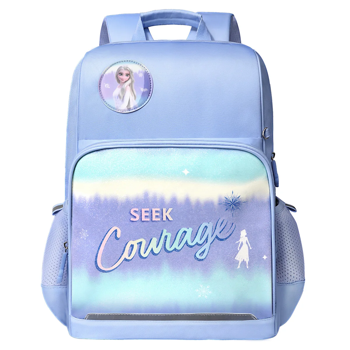 

Disney Frozen Elsa Children's Backpack Girls Fashion Cartoon Large Capacity Breathable Elementary School Bag for Grades 3-6