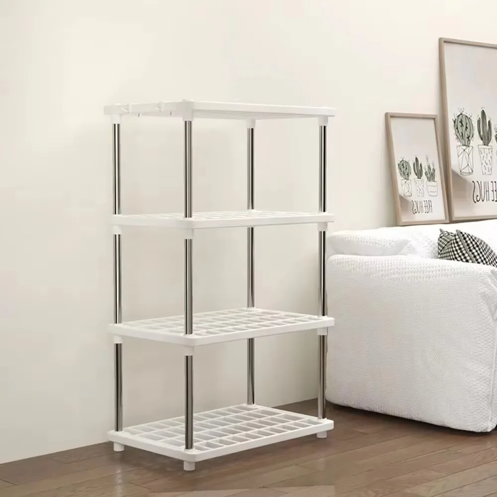 Floor Standing Storage Rack Portable Bathroom Products Rust Proof Household Shelves Multilayer Practical Kitchen Storage Rack