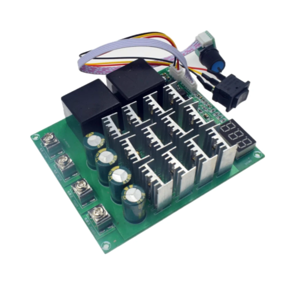 

DC Motor Governor 8-Tube Parallel Forward and Reverse Bidirectional Toggle Switch 10V-36V Digital Display Motor Speed Controller