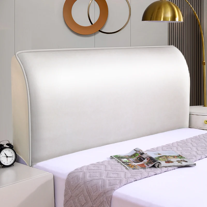 Elastic Bed Headboard Cover Technology Cloth All-inclusive Bedside Cover Imitation Leather Bed Back Protector Dust