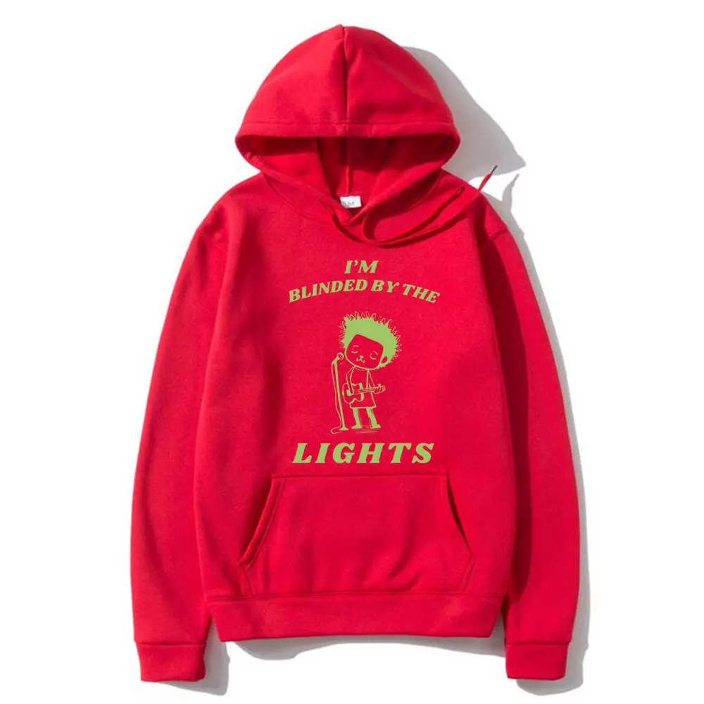 Funny The Weeknd I'm Blinded By The Lights Meme Graphic Hoodie Men's Hip Hop Sweatshirt Male Vintage Oversized Pullover Hoodies