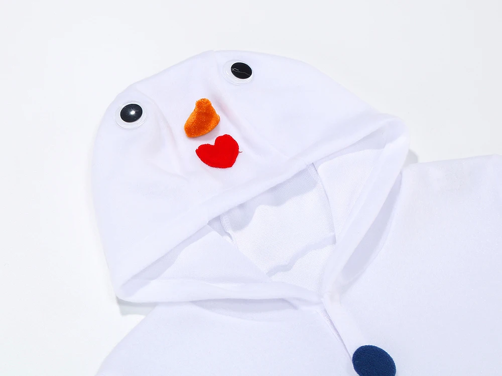 Generic Snowman Plush Bodysuit Costume for Children's Winter Parties