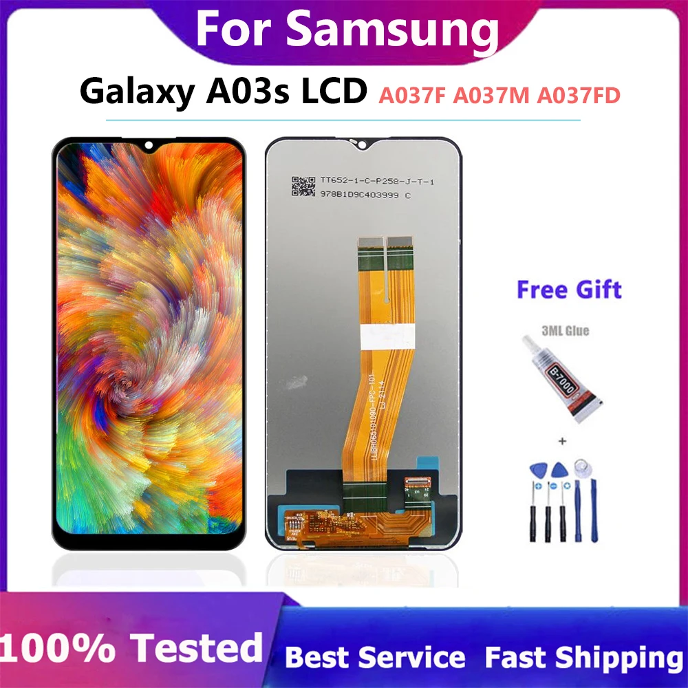 

100% Tested LCD For Samsung Galaxy A03s LCD Display Touch Screen Digitizer With Frame For Samsung A03s SM-A037F SM-A037F/DS