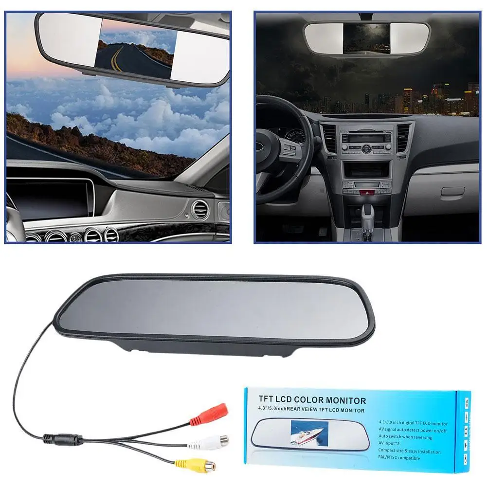 

4.3/5 LCD TFT Mirror Screen Car Display High Resolution High-definition Screen Car Rear View Mirror Monitor Car Accessories