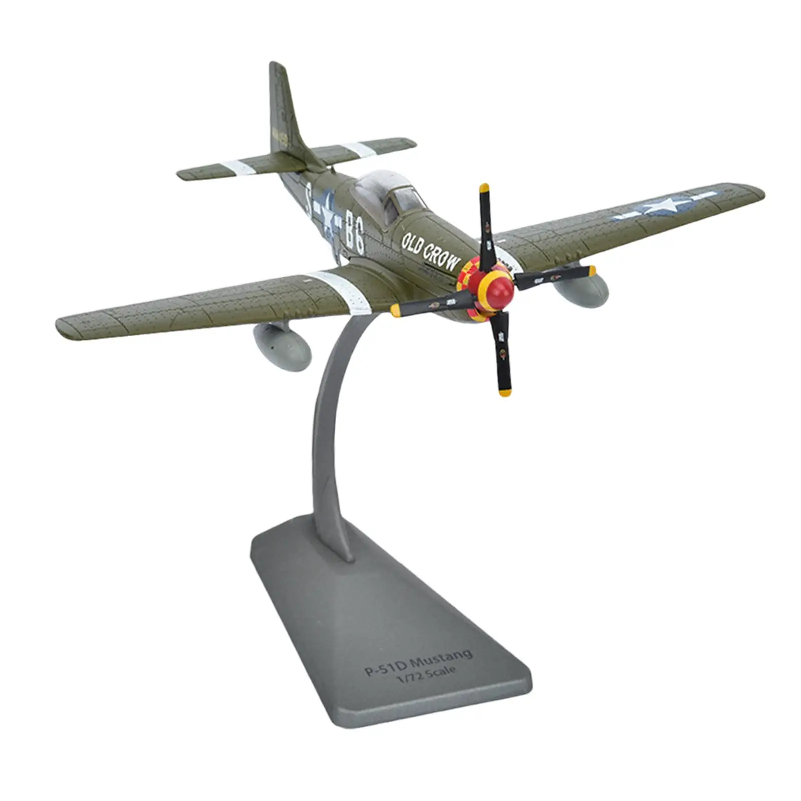 

Alloy 1/72 P51B Diecast Model with Base for Cafe Bar Shelf