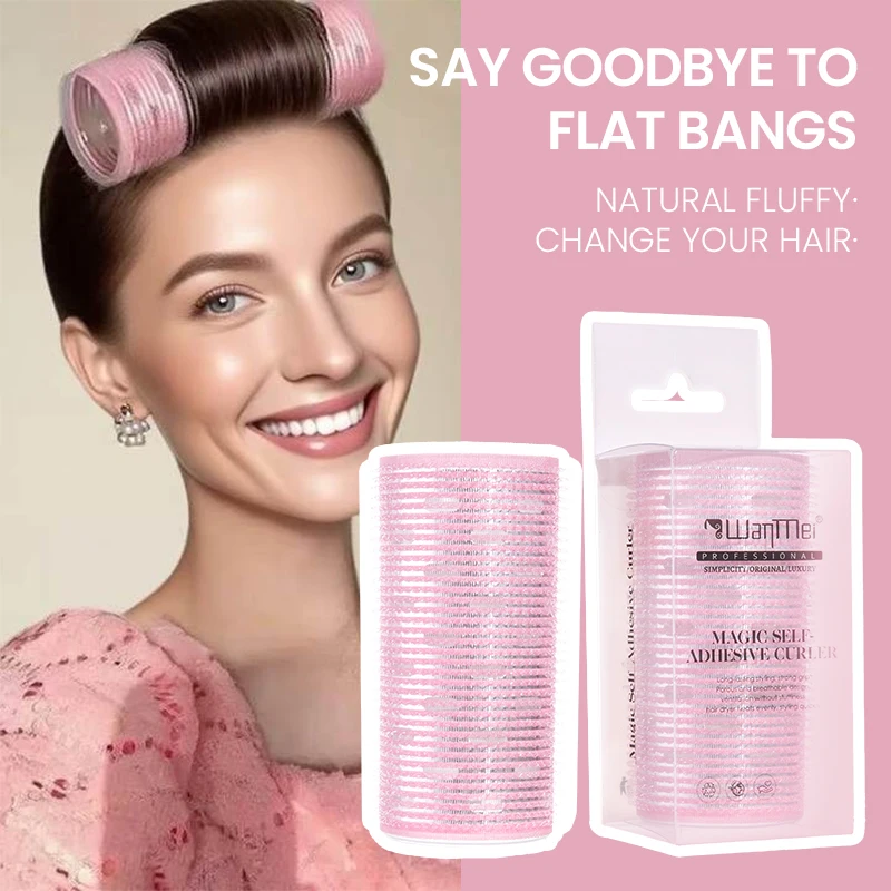 Hair Rollers Set Curlers No Heat Hair Waver Bangs Self-Adhesive Curlers For Women Makeup Styling Curling Tools 1pcs