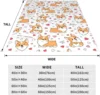 Corgi Blanket Cute Pet Dog Corgi Throw Blankets Super Soft Flannel Cozy Cartoon Pattern Animals Blanket Warm Lightweight 3
