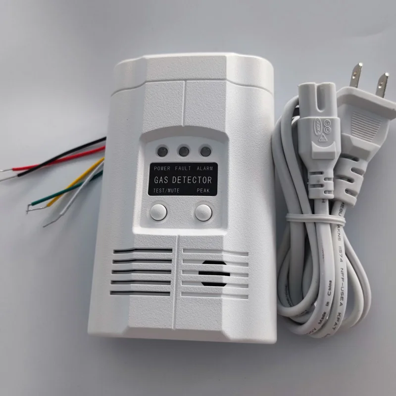AC Powered 220V Gas Detector with relay output NO or NC and output DC12V