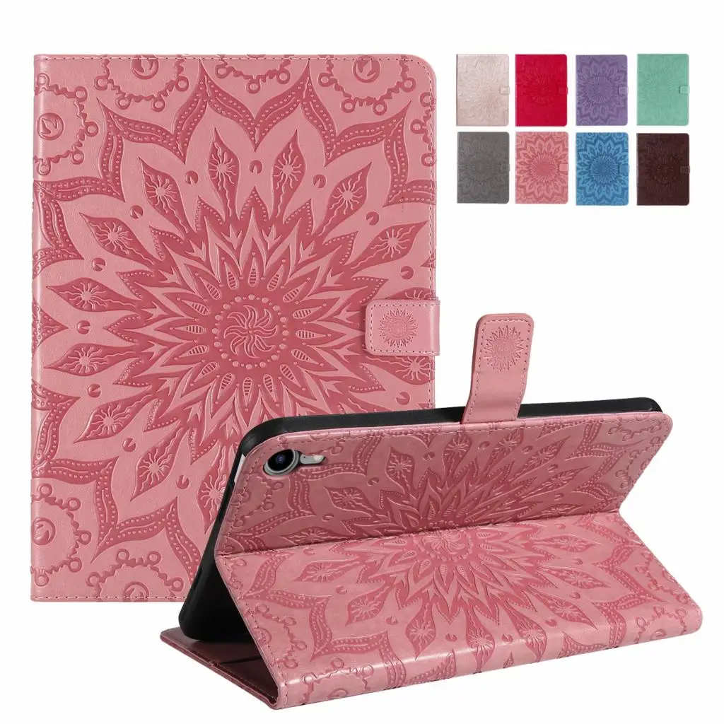 Flip Case Per Amazon Kindle Fire Hd 10 2017 Fire Hd 10 2021 Paperwhite 1 2 3 4 Cover Antiurto In Pelle Pu Goffrata Sun Flower