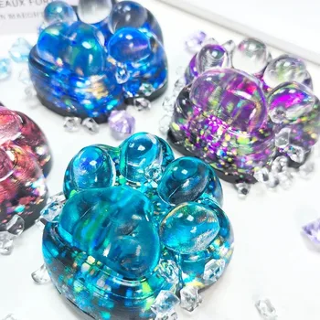 Taba Squishy Cat Paw Fufu Fidget Squeeze Toys Cute Kawaii Sticky Stress Anxiety Relief Soft Sensory Toys for Adults Kids ﻿