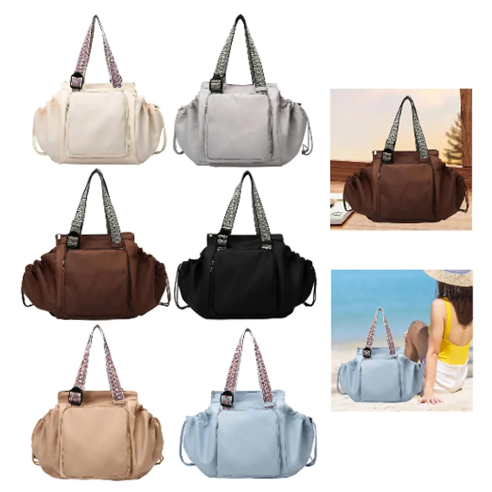 Women Shoulder Bag Backpack Transformable Cradle Bag Travel Storage Bag Womens Handbag for Exercise Summer Gym Outdoor Work