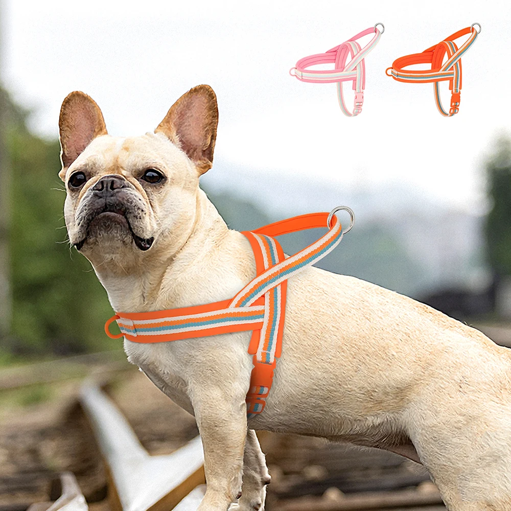 

Soft Padded Pet Dog Harness No Pull Dog Harnesses Vest Adjustable Pet Puppy Vests Strong For Small Medium Large Dogs Pug Bulldog