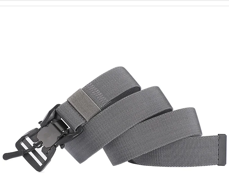 New Quick Release Pluggable Buckle Sports Belt Breathable ElasticMen Belts For Men Elastic Pants Belt
