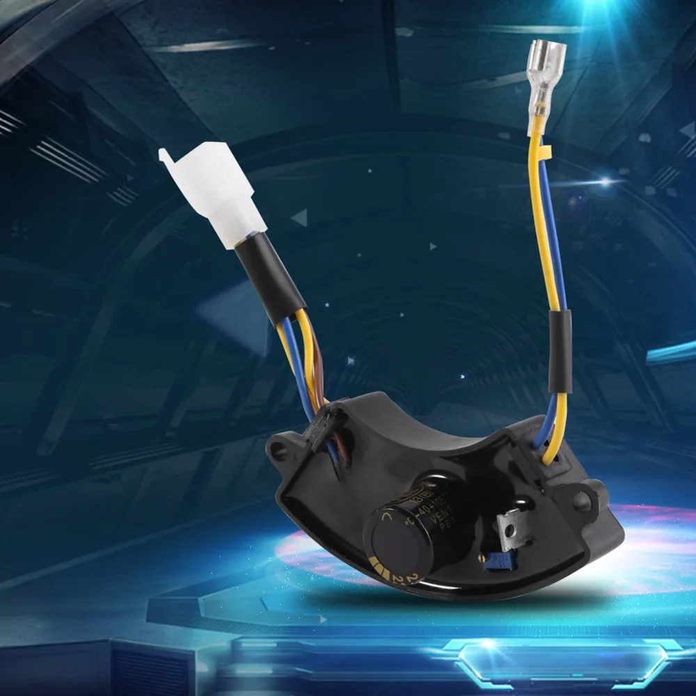 아크형 자동 전압 조정기 2KW-3KW 220μF 250V 전압 조정기 정류기 168F용 내구성 있는 검정색 전압 안정기