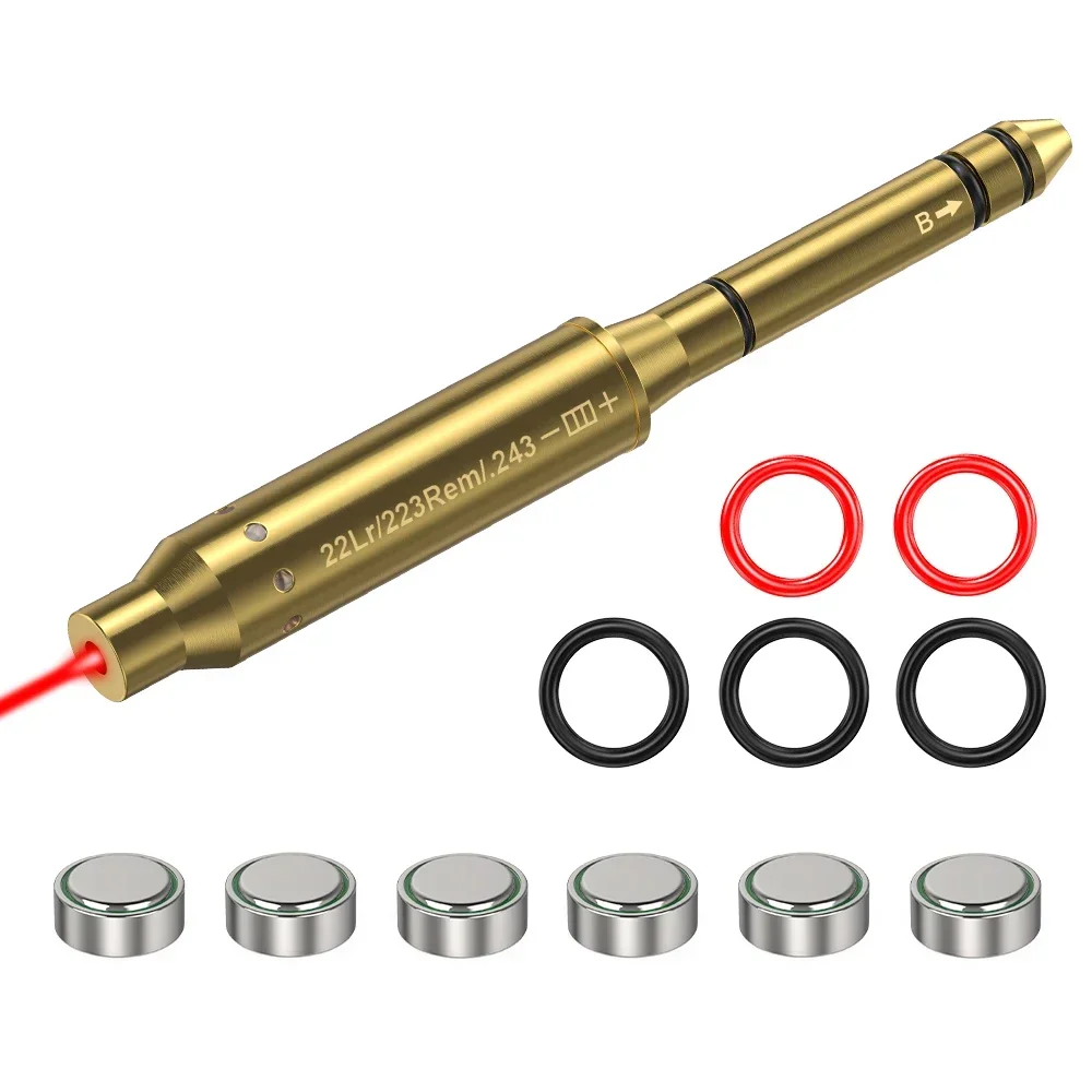 Red Laser Sight for 22LR 223REM 243 Caliber-Hunting & Shooting Training Accessory Gun Sight Equipment