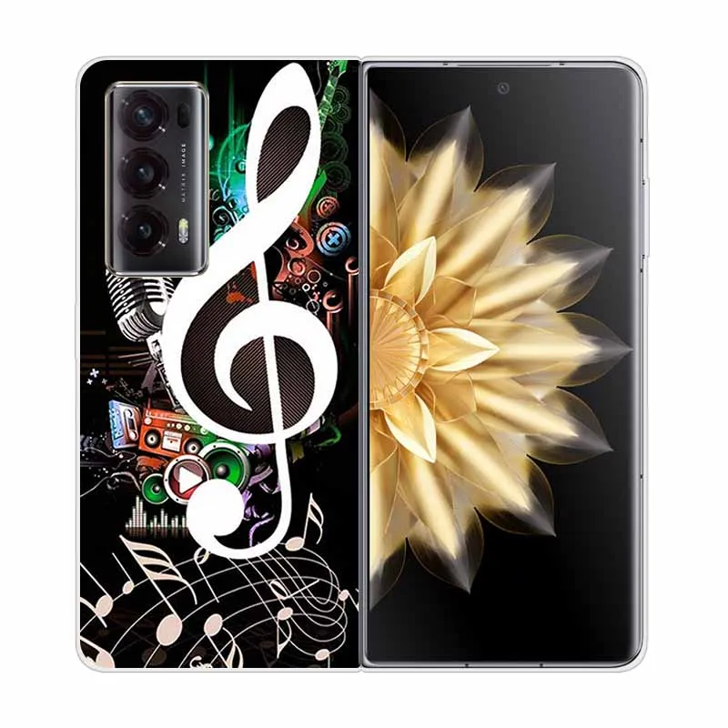 Enhanced Clear Print Hard Case with Wolf and Lion Design