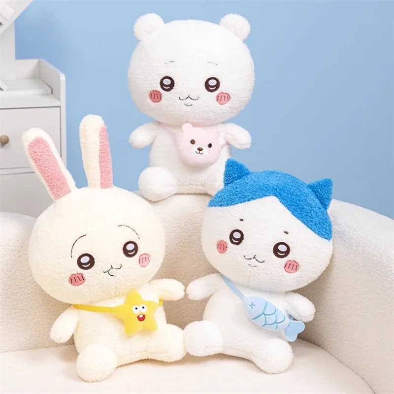

Kawaii Chiikawa Jiikawa Plush Doll Usagi Cute Plush Toy Bedroom Ornaments Decorative Pillow Girl Gift