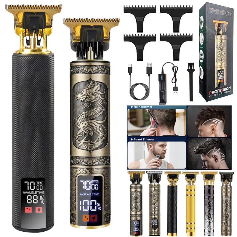 Professional Women Men Wireless Edgers Metal Body Men Women Electric Barber Shop Beard Hair Clipper Trimmer Cut Cutter Machine