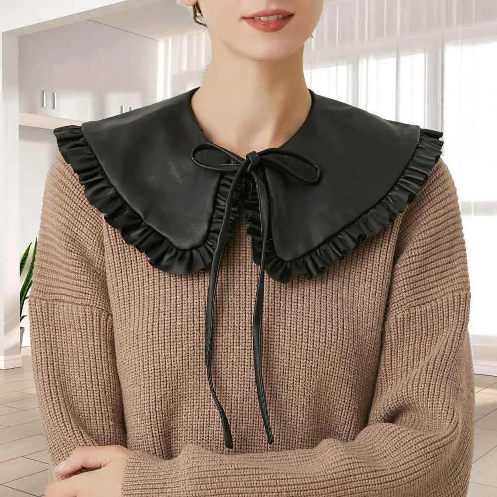 

Fake Collar Delicate False Collar Bandage Great Winter Bottoming Top Detachable Fake Collar Costume Accessories