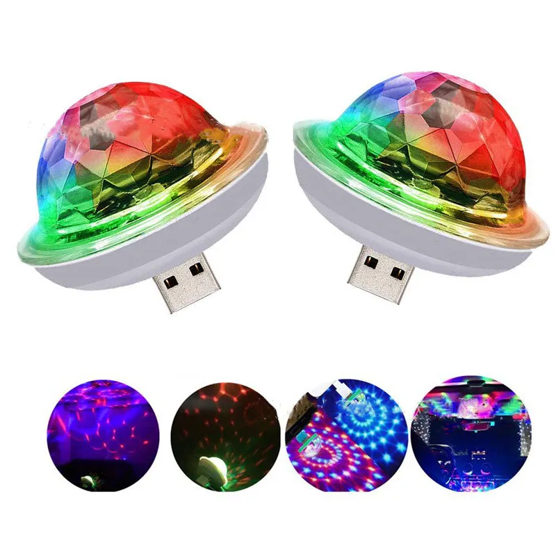 Мини-USB RGB светодиодный автомобильный