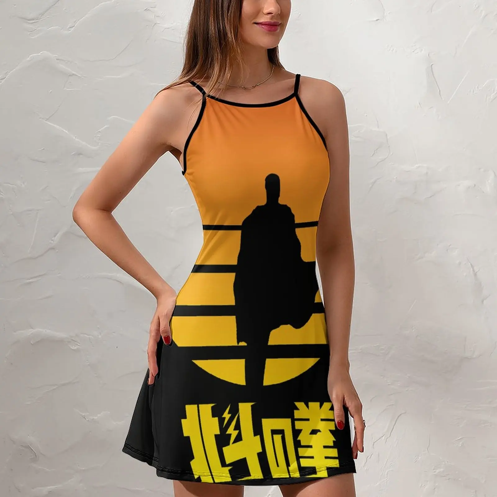 Hokuto No Ken You Wa Shock Classic Funny Exotic Women'S Gown Women'S Sling Dress Funny Novità Party Dresses