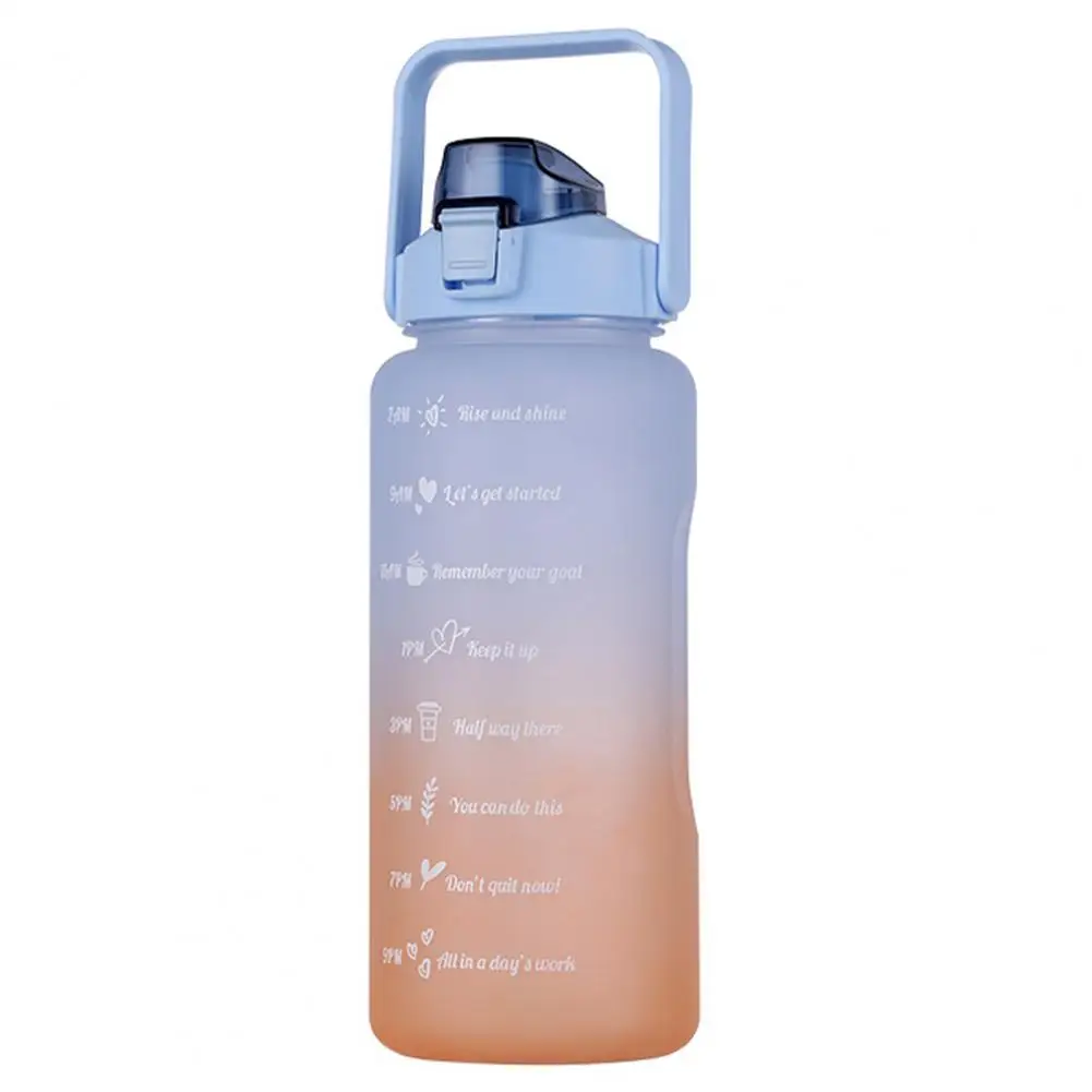 3Pcs 500/900/2000ml Water Bottle With Time Scale Outdoor Sports Portable Drinking Jug Camping Cup Daily Use