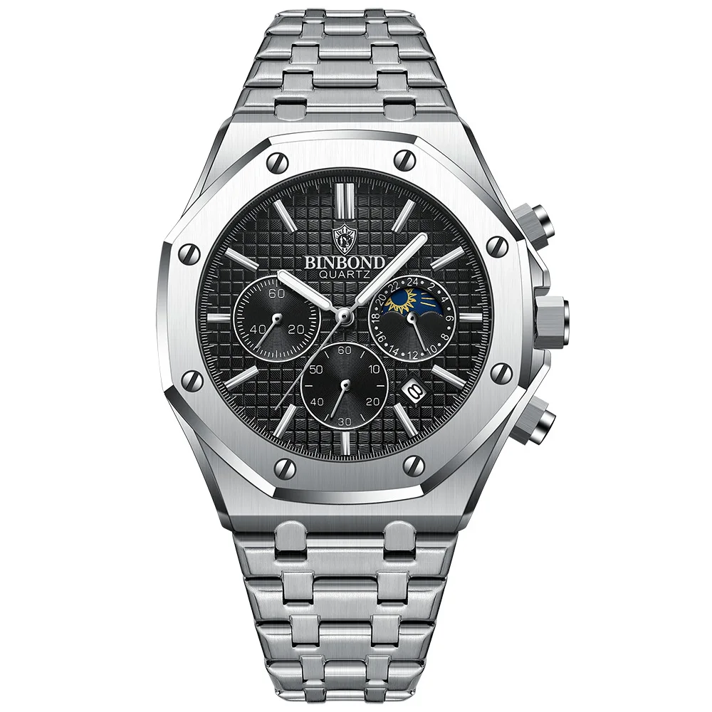 silver black