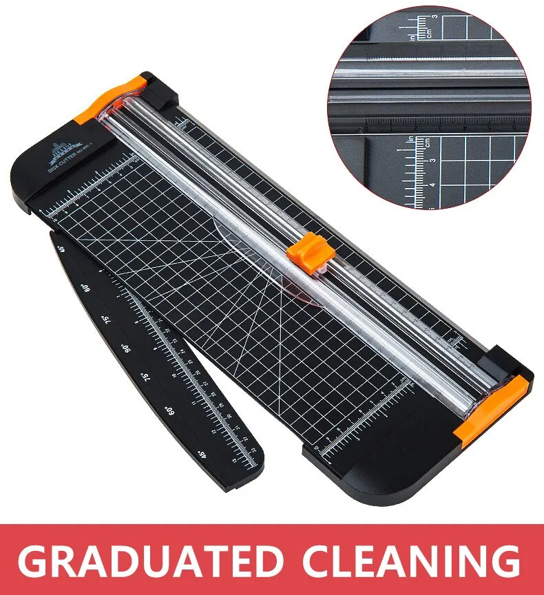 Paper Cutter Home Office Small A4 Portable Manual Bidirectional Paper Cutting Machine Photo Card Payslip Multifunctional Tool