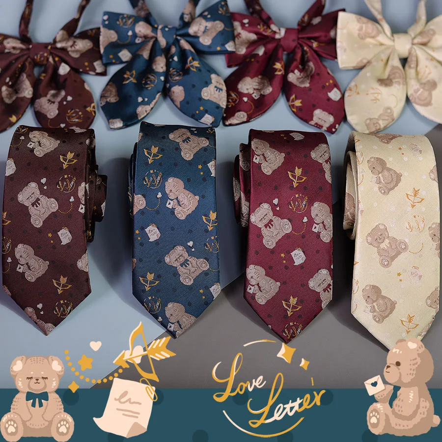 Anime Ties Accessories JK Uniform Bow Tie Cosplay Student Harajuku Kawaii Lolita Girl Women Gift Prop