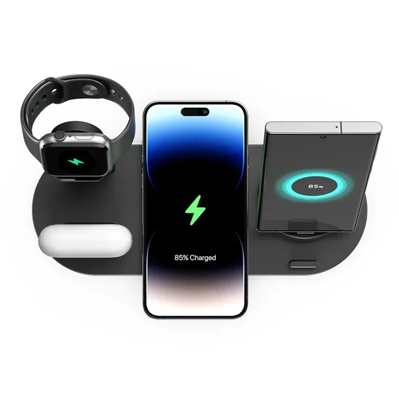 Powerful Wireless Charger Stand 7 In 1 Fast Charge Dock For All Your Devices