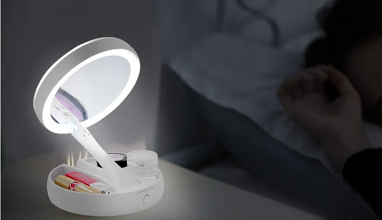 Description Picture 6 of item16 Leds Makeup Vanity Mirror Light 10X LED mirror light LED makeup mirror with led light зеркало для макияжа espejo maquillaje