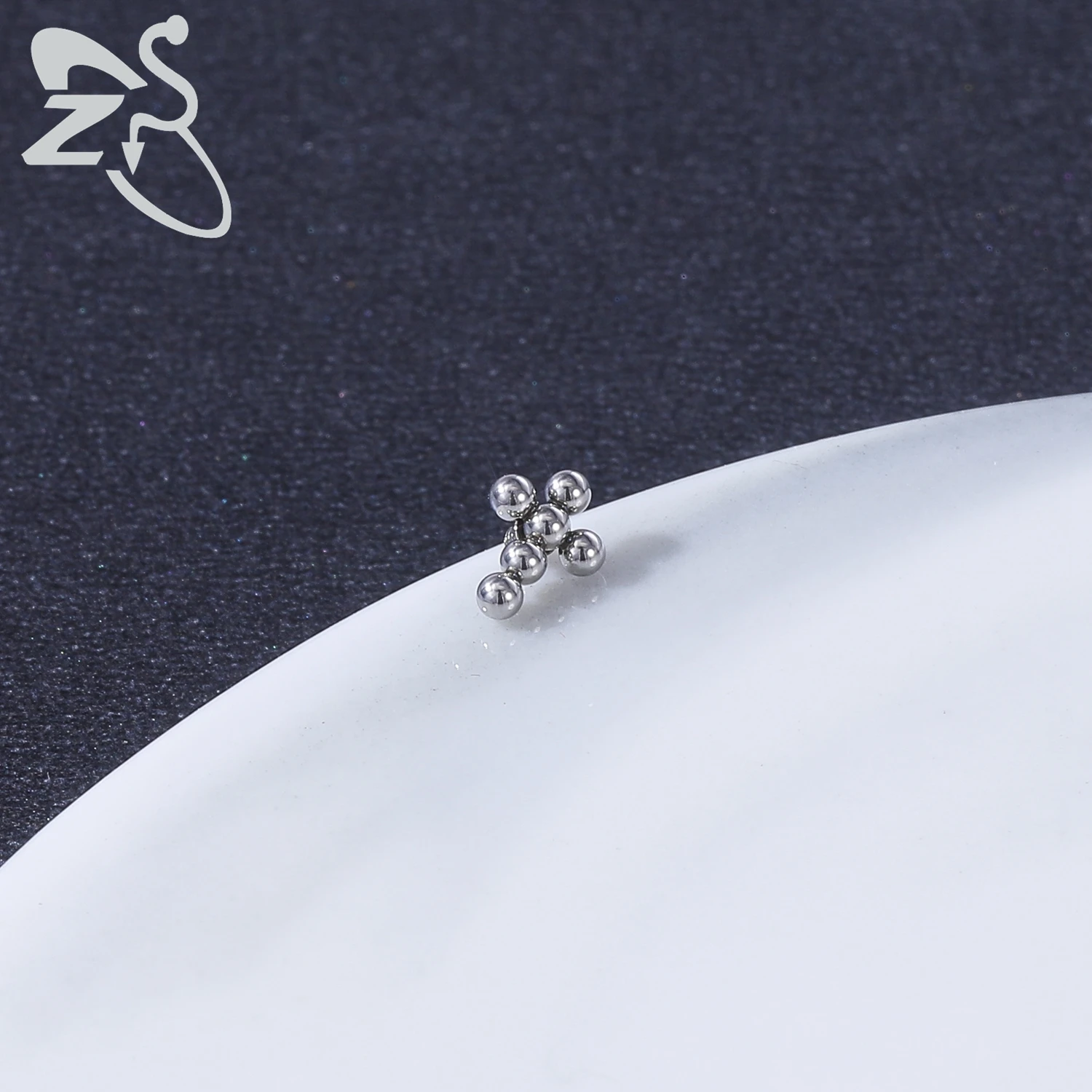 ZS 9-29 Teile/los Micro Dermal Piercing Set 316L Edelstahl CZ Kristall Dermal Anker Oberfläche Piercings Herz Mond Dermal Ringe – Detail 11