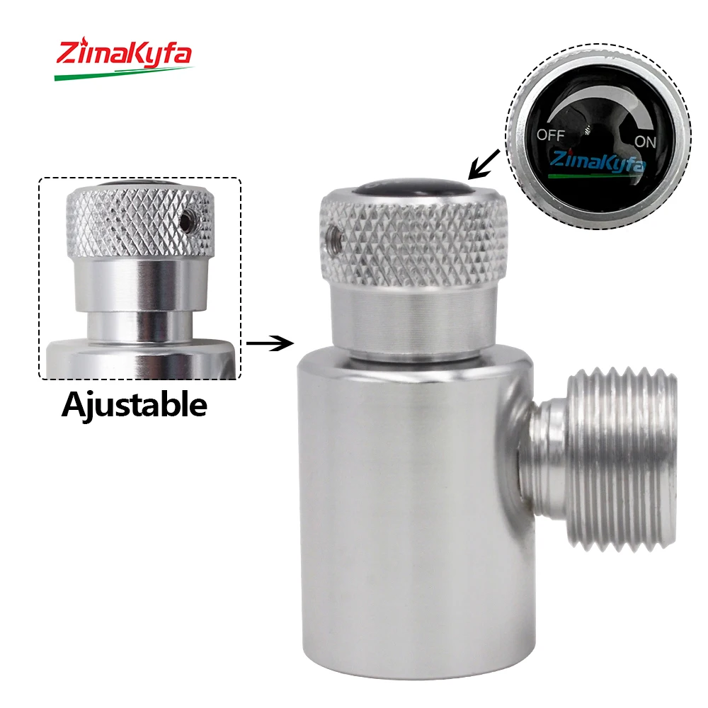 Metalen Vuladapter Van Tr21-4 Co2 Gascilinder Tank Connector Kit Voor Sodastream Naar W21.8-14 Aquarium Homebrew Regelaar