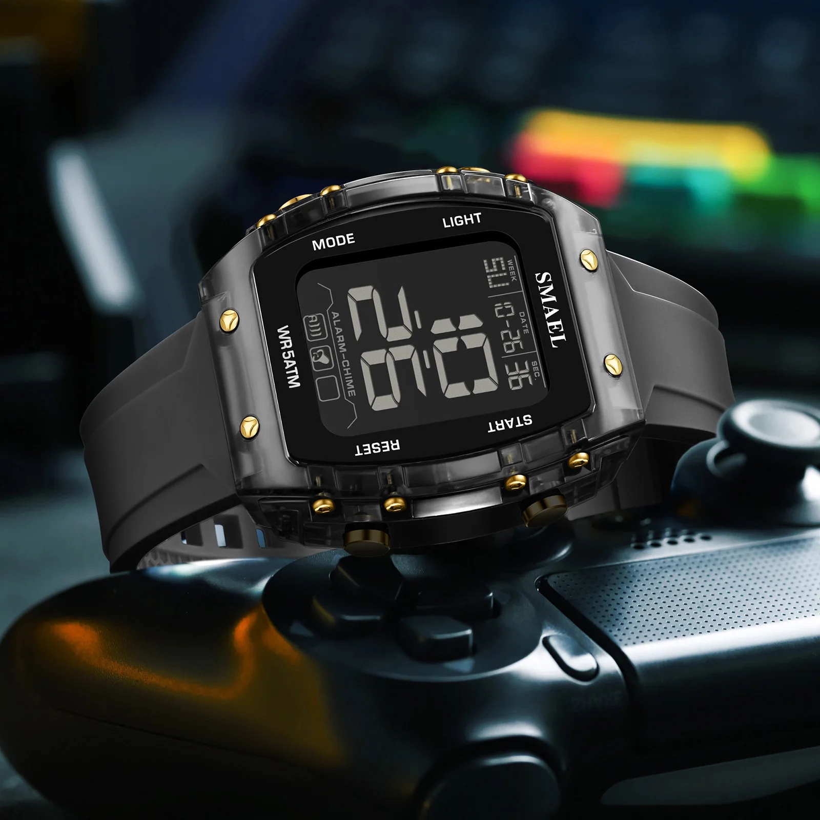 Smael Digital Watch Men Military Sport Chronograph Led Wristwatch Man Stopwatch Waterproof Original Male Electronic Clock, Alina Gadgets