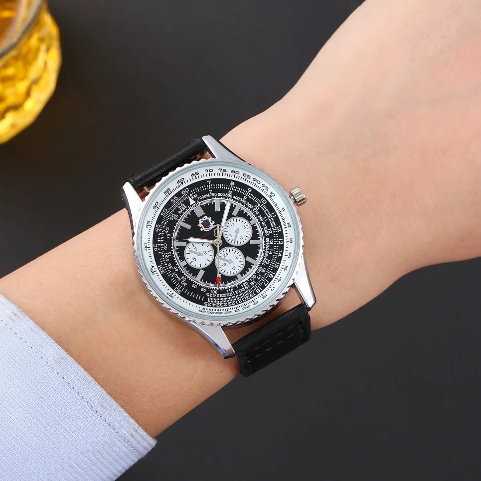 New Fashion Top Luxury Watch For Man Business Leather Watch
