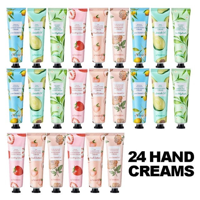 24PCS Hand Cream, Hydrating & Moisturizing, Nourishes and Cares for Hands, Prevents Dryness and Cracking in Autumn and Winter 1
