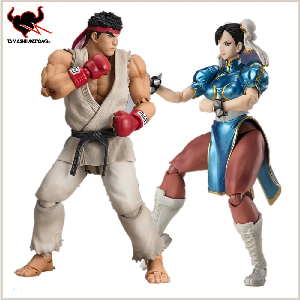 

In Stock Original Anime Street Fighter S.H.Figuarts Ryu S.H.Figuarts Chun-Li Outfit 2 PVC Action Figure Toys Collector Doll