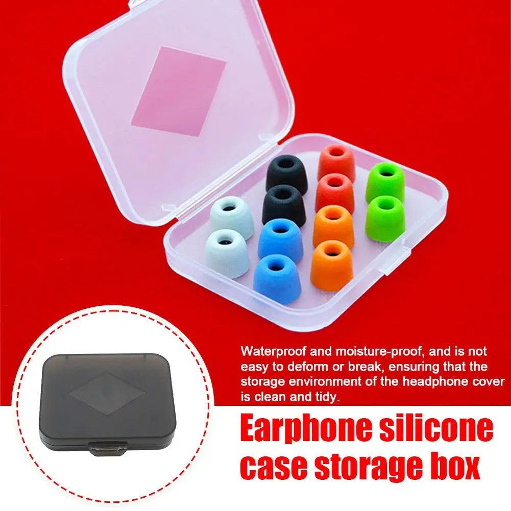 Transparent Silicone Eartip Storage Box For Memory Foam Eartips