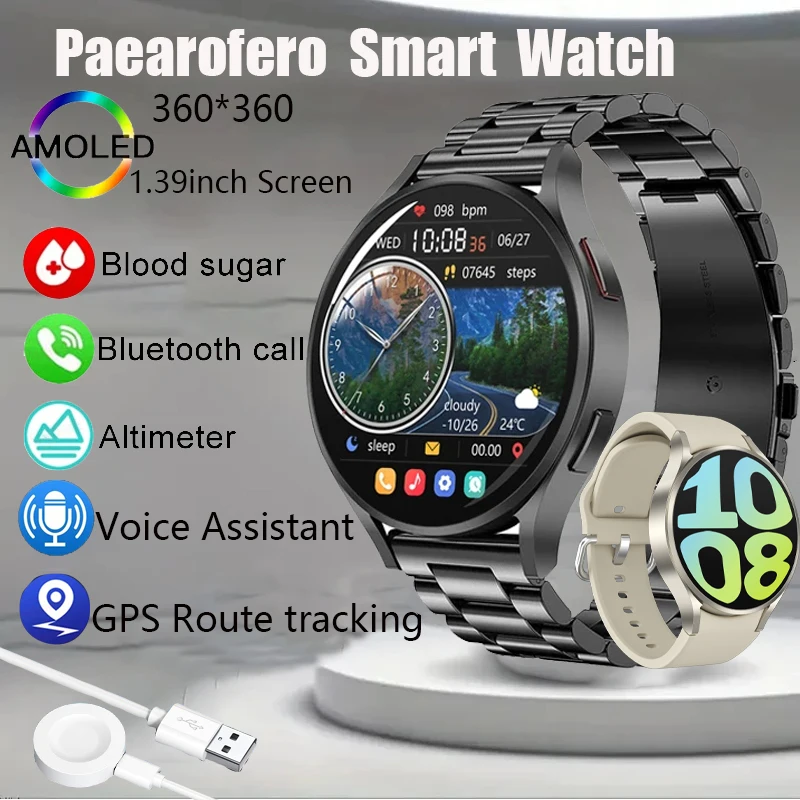 

Nen For Huawei Xiaomi Watch 6 Classic GPS Tracker Smart Watch Men Dial Voice Call Sport Watches Women Smartwatch For Android iO