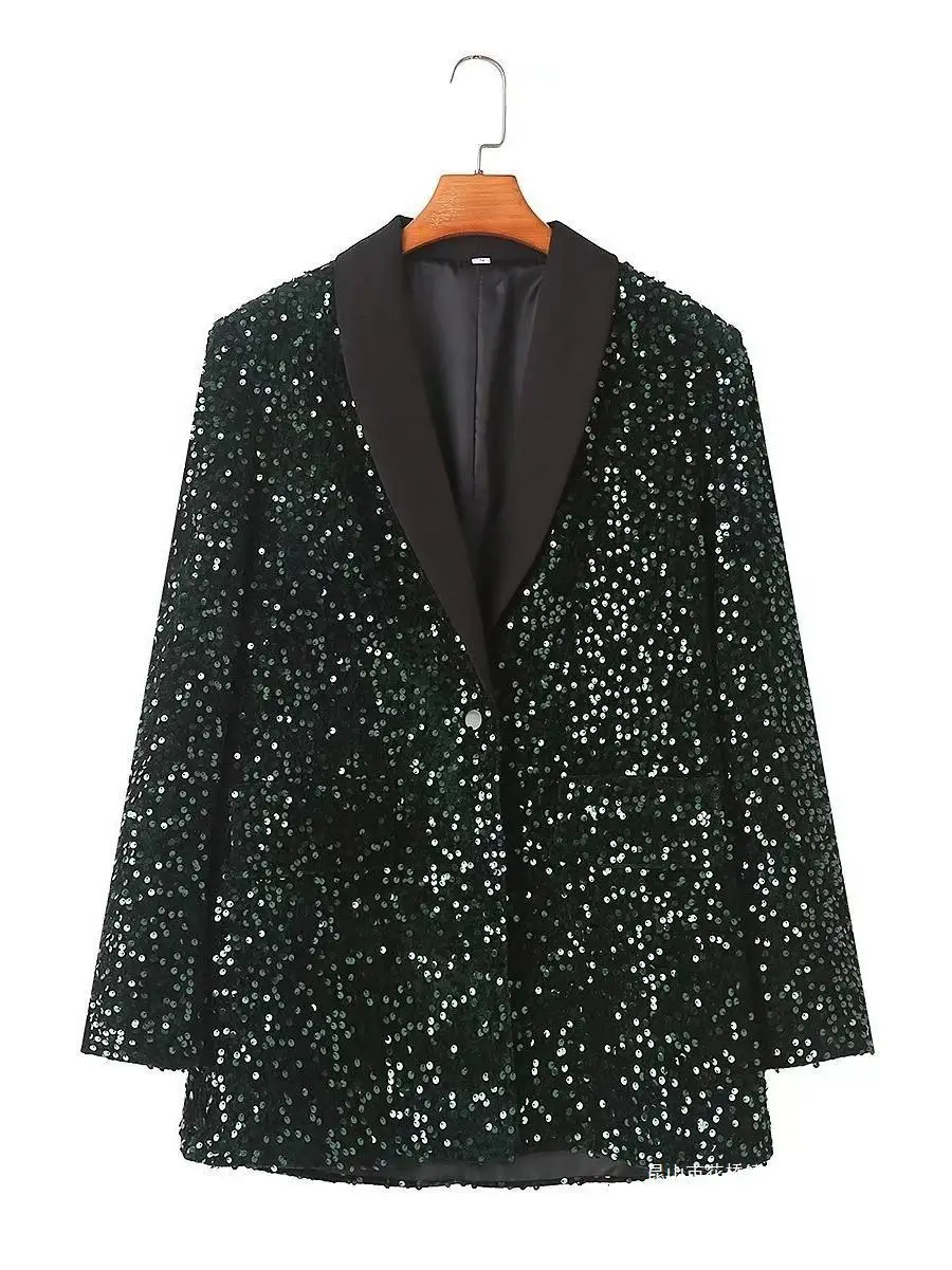 

Женский свободный блейзер в европейском и американском стиле, осень 2024