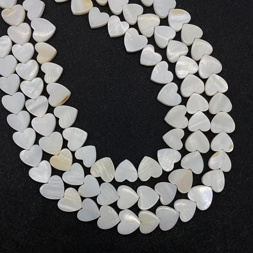 6/8/10/12/15mm Herz Shell Lose Perlen für DIY Armband Halskette Schmuck Machen Zubehör liefert Handwerk Dekoration Material – Detail 7