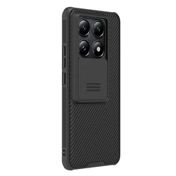 NILLKIN Slide Case with Lens Protection and Anti - Skid Cover for Xiaomi 14T pro (Black)