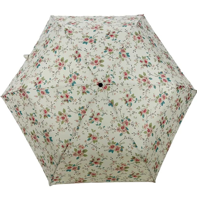100g Ultra Light Pencil Feather Slimming Rain and Rain Dual purpose Sunscreen and UV Protection Sun Umbrella UPF50 Round Folding
