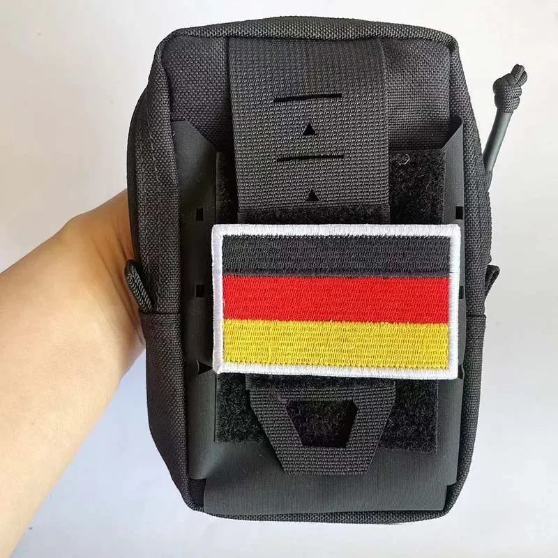 8*5CM Flags Patches Military Tactical Badges Russia Belgium Germany Flag Fabric Embroidery Patch With Hook and Loop For Backpack