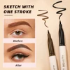 QIBEST Ultra Fine Eyeliner Pencil Liquid Eye Liner Waterproof Smudgeproof Quick Drying 12 Hour Wear Eyeliner Easy To Use Makeup 1