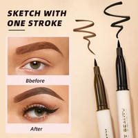 QIBEST Ultra Fine Eyeliner Pencil Liquid Eye Liner Waterproof Smudgeproof Quick Drying 12 Hour Wear Eyeliner Easy To Use Makeup 1