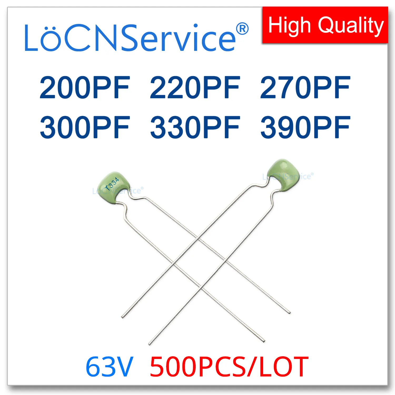 

Зеленые Монолитные керамические конденсаторы LoCNService, 500 шт., 63 в, 201 пФ, 221 пФ, 271 пФ, 301 пФ, 331 пФ, 391 пФ, 10%, X7R K,